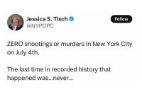 NYC's July 4th Shock: Zero Shootings or Murders! —  record low crime July 4th NYC, historic 4th of July safety New York 2025, NYC crime statistics Independence Day
