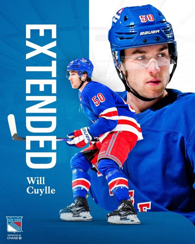NYR's Shocking Move: Will Cuylle's Two-Year Contract! — Will Cuylle contract extension, New York Rangers roster updates, 2025 NHL player agreements