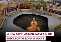 New Cave in Road Sparks Outrage: Bal Narendra's Meditation? —  civic infrastructure developments, meditation retreats news, local governance updates