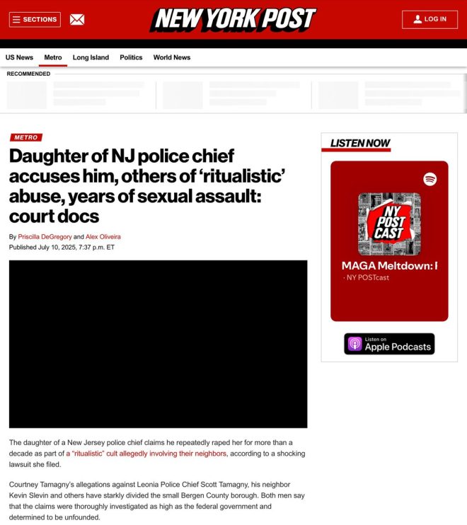 New Jersey Police Chief: Secret Sex Cult Exposed! — corruption scandal New Jersey, law enforcement misconduct 2025, secret cult investigation New Jersey