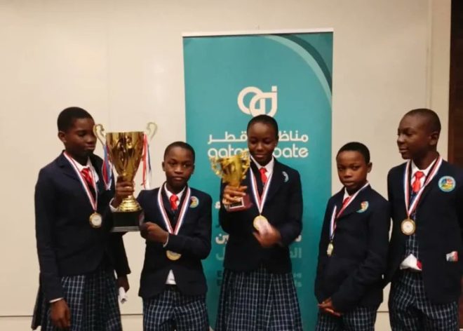 Nigerian Students Shock the World: Debate Champions in Qatar! — Nigerian Students Win Global Debate Championship, Delta State Champions Qatar 2025, World School Debate Victory Nigeria