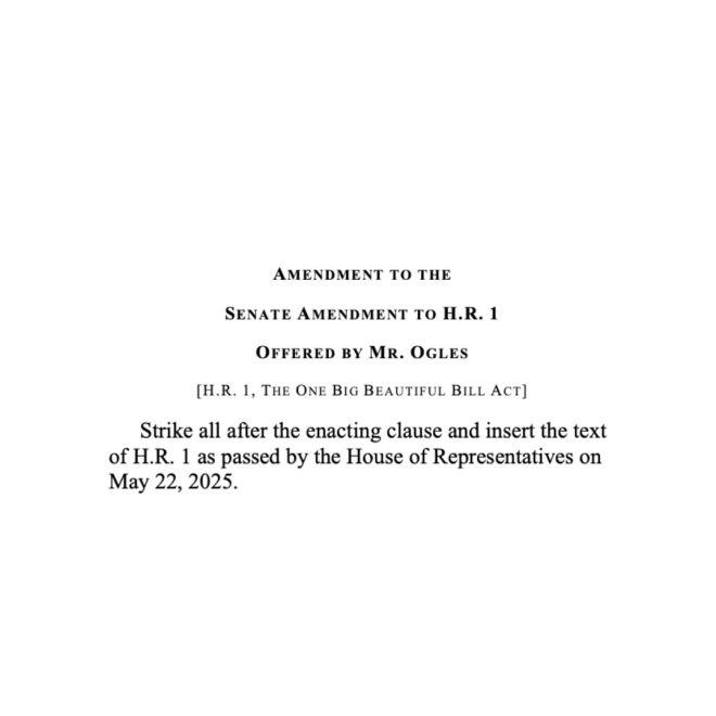 Ogles Declares War: House Bill vs. Senate "Dud"! —  Congressman Ogles amendment, Senate bill controversy, House vs Senate legislation 2025