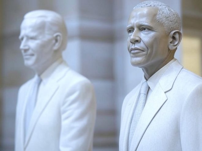 "Outrage as Democrats push for Biden and Obama statues in White House!" — Joe Biden statue, Barack Obama memorial, White House tribute