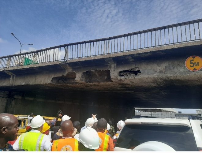 "Outrage as Federal Government commits N17 billion to repair Lagos Iddo Bridge after fire!" — Federal Government infrastructure project, Lagos bridge repair, Sen. Dave Umahi announcement