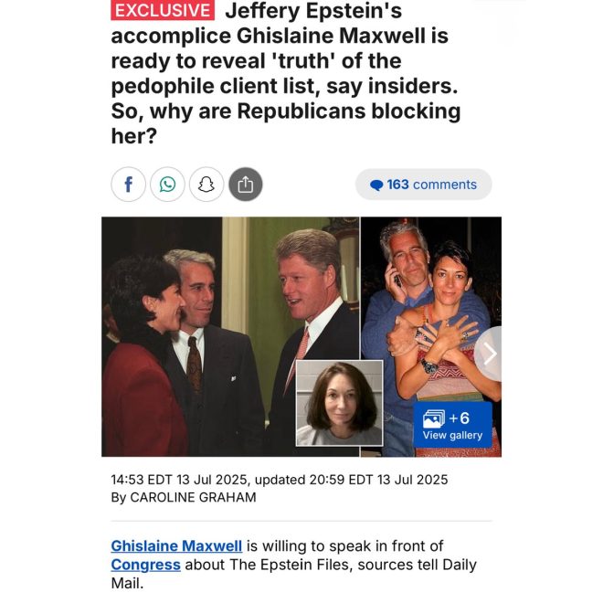 "SHOCKING: Ghislaine Maxwell to spill secrets on Epstein in Congress - can we trust her?" — Ghislaine Maxwell Congress testimony, Epstein truth revelation, Maxwell DailyMail exclusive