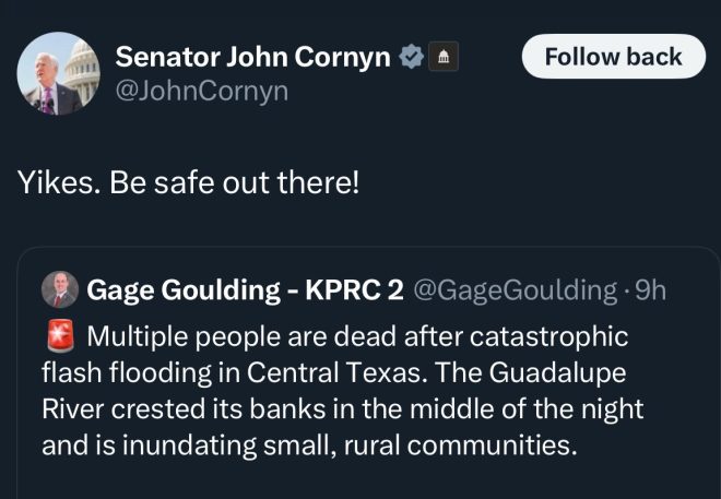 Senator Cornyn's Shockingly Cold Response to Kerrville Flood — flooding disaster response, summer camp safety 2025, emergency rescue operations