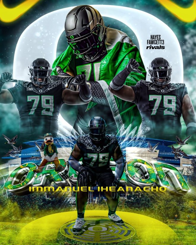 "Shocking Commitment: Five-Star OT Chooses Oregon Over Powerhouses!" —  Oregon Ducks football commitment, Five-star offensive tackle recruit, Immanuel Iheanacho Oregon news