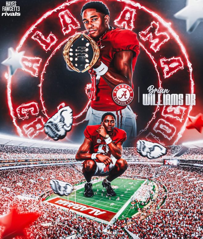 Shocking Commitment: WR Brian Williams Jr. Picks Alabama! — 2026 football recruiting news, Alabama Crimson Tide commitments, top wide receivers recruiting