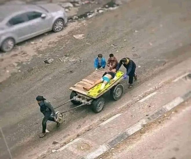 Shocking Image: Gaza's Ambulances Spark Global Outrage! — Global Humanitarian Crisis, Gaza Conflict Impact, Emergency Response in War Zones