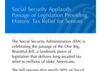 Shocking News: Seniors to Pay NO Taxes on Social Security! —  Social Security email updates, Tax relief for seniors 2025, No taxes on Social Security benefits