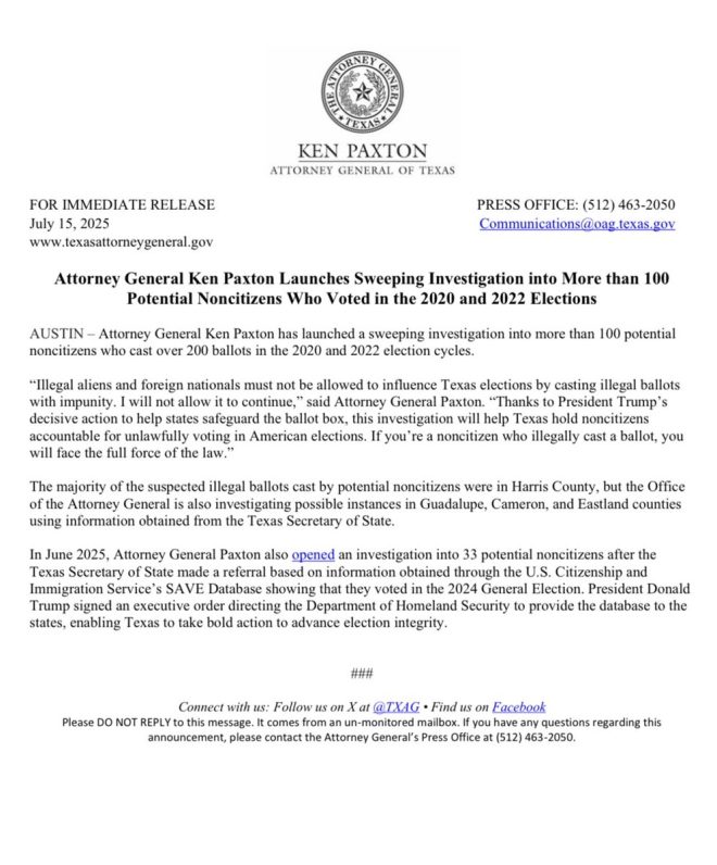 Shocking Probe: 100+ Noncitizens Allegedly Voted! — Noncitizen voting investigation, Texas election integrity 2025, illegal ballot scrutiny