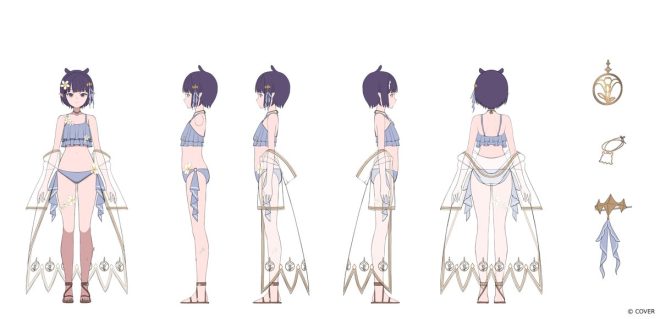 Shocking Summer Style: Ninomae Ina'nis Outfit Exposed! —  holonatsu summer outfit, Ninomae Ina'nis design reveal, Three-Sided Design Sheet 2025
