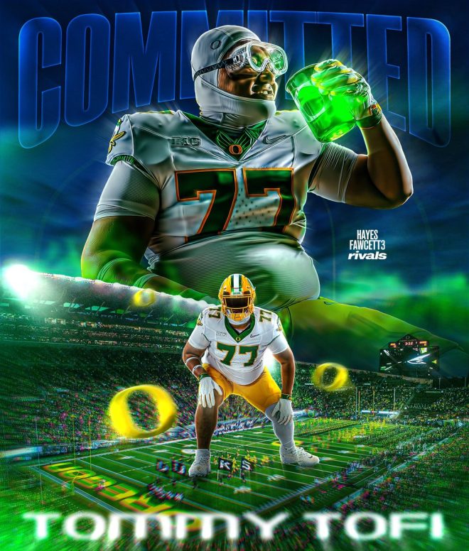 Shocking Switch: Four-Star IOL Tofi Chooses Oregon Over Cal! — Four-Star Offensive Lineman Commitment, Oregon Football Recruiting News, Tommy Tofi Decommitment Update