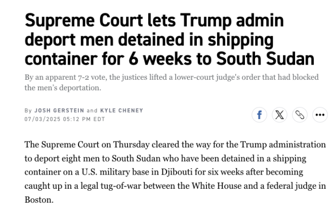 Supreme Court's Shocking Deportation Ruling Sparks Outrage! — Supreme Court deportation ruling, Trump administration immigration policy, Djibouti military base detainees
