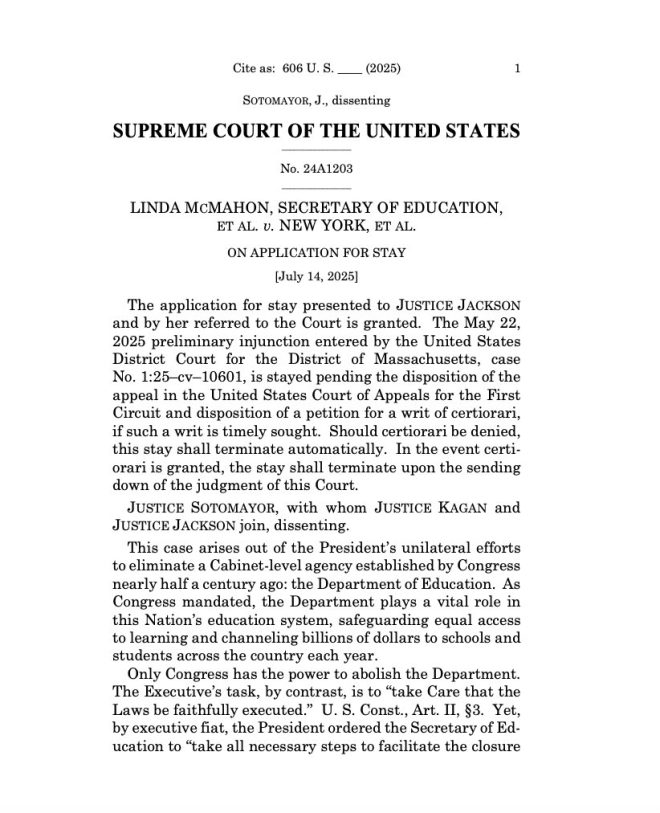 Supreme Court's Shocking Vote: Trump to Purge Education Dept! — Supreme Court ruling 2025, Trump administration education reform, Department of Education overhaul