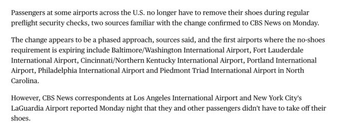 TSA's Shocking Decision: No More Shoe Removal at Airports! —  airport security updates, TSA screening changes 2025, travel safety regulations
