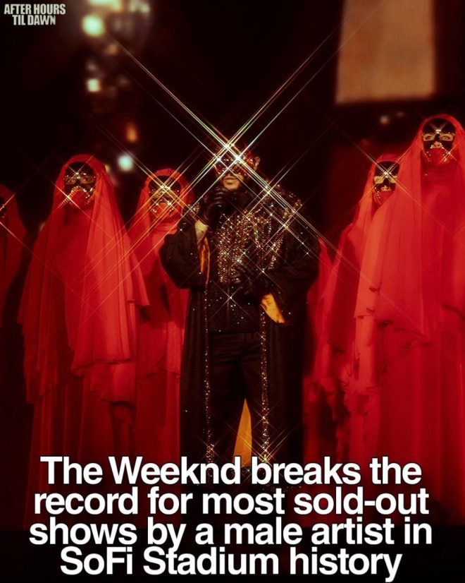 The Weeknd Breaks SoFi Record: Is 'The Weeknd Week' Too Much? — The Weeknd record-breaking concerts, SoFi Stadium sold-out shows, Inglewood honors The Weeknd