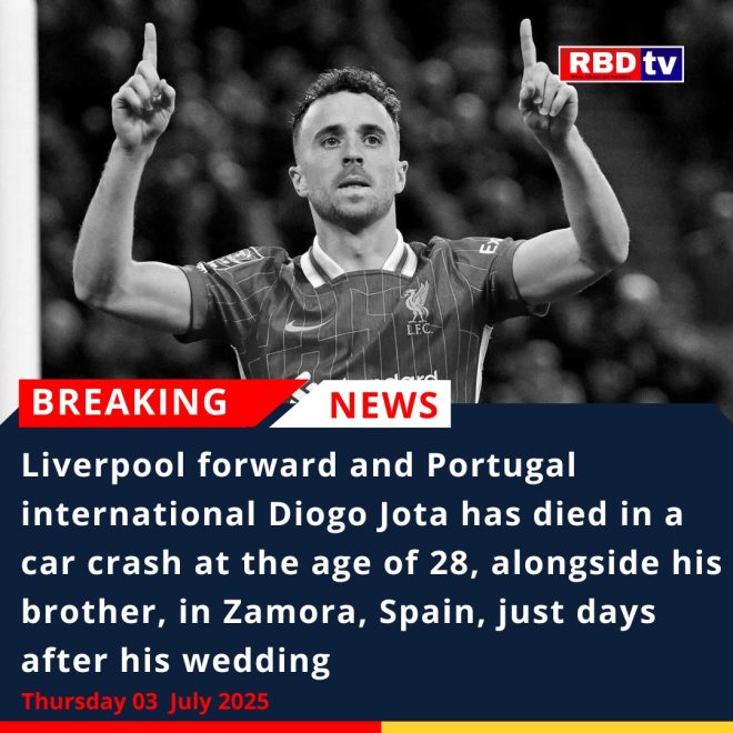 Tragic Death: Diogo Jota, 28, Dies in Car Crash in Spain
