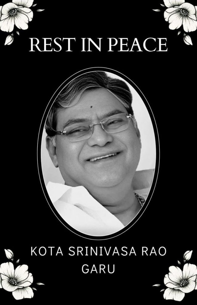 Tragic Loss: Kota Garu's Untimely Departure Shocks Fans — Tribute to Kota garu, Remembering versatile actors, Grieving lost talent 2025