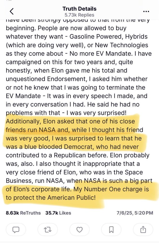 Trump Rejects Musk's NASA Appointment, Sparks Controversy! —  Trump Musk NASA appointment, Elon Musk Trump relationship news, NASA director controversy 2025