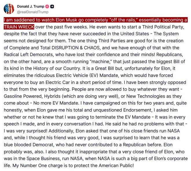 Trump Slams Elon: 'A Train Wreck Off the Rails!' — Trump Elon feud, Political drama 2025, Celebrity controversies