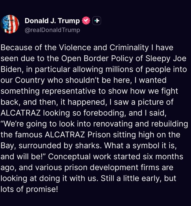 Trump's Alcatraz Plan: Housing Violent Illegals? 🚨 — Alcatraz prison reopening, Trump immigration policy 2025, housing violent criminals