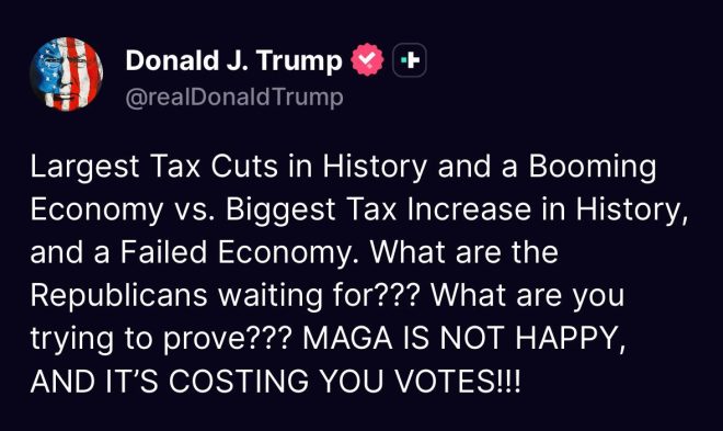Trump’s Bold Warning: GOP Risks Votes Over One Big Bill! —  Trump warns Republicans, One Big Beautiful Bill 2025, MAGA discontent votes