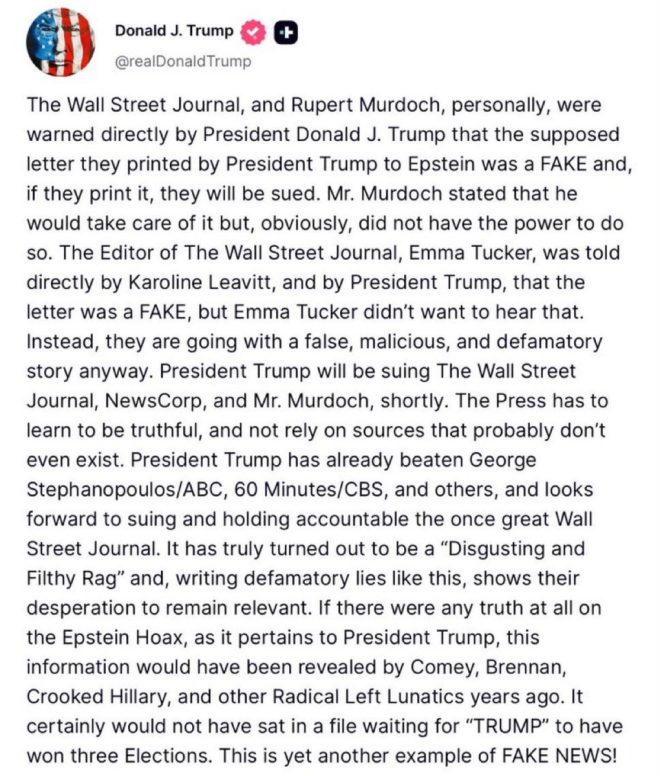 Trump's Epic Lawsuit: Wall Street Journal in Hot Water! — Trump sues Wall Street Journal, Rupert Murdoch lawsuit news, fake news defamation case 2025