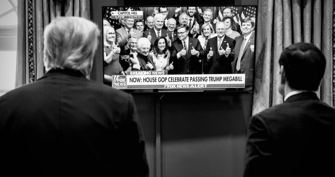 Trump's Oval Office: Celebrating the BIG BILL Controversy! — In the Oval Office celebrations, Trump administration news updates, House GOP legislative achievements