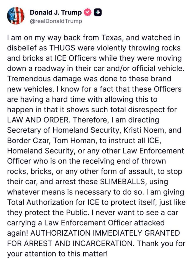 Trump's Shocking ICE Order: Rock-Throwers Face 15 Years! 🔥 — Trump ICE policy change, self-defense laws for law enforcement, immigration enforcement consequences 2025