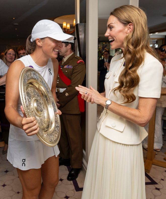 Wimbledon Shocker: Champion's Secret Moment with Royals! —  Wimbledon Ladies Singles Champion, Princess of Wales Wimbledon visit, HRH Princess of Wales tennis event