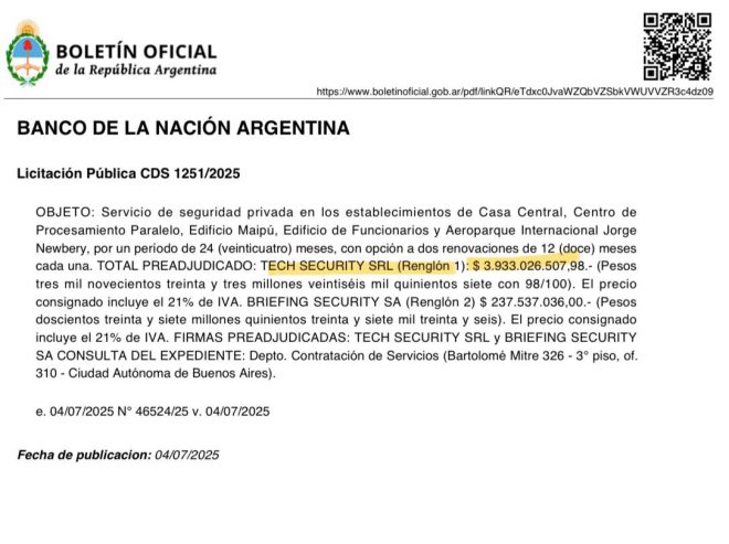 ¿El regreso de la corrupción menemista? ¡4 MIL MILLONES en juego! — escándalo corrupción Argentina, contrato Tech Security SRL, Banco Nación Martín Menem