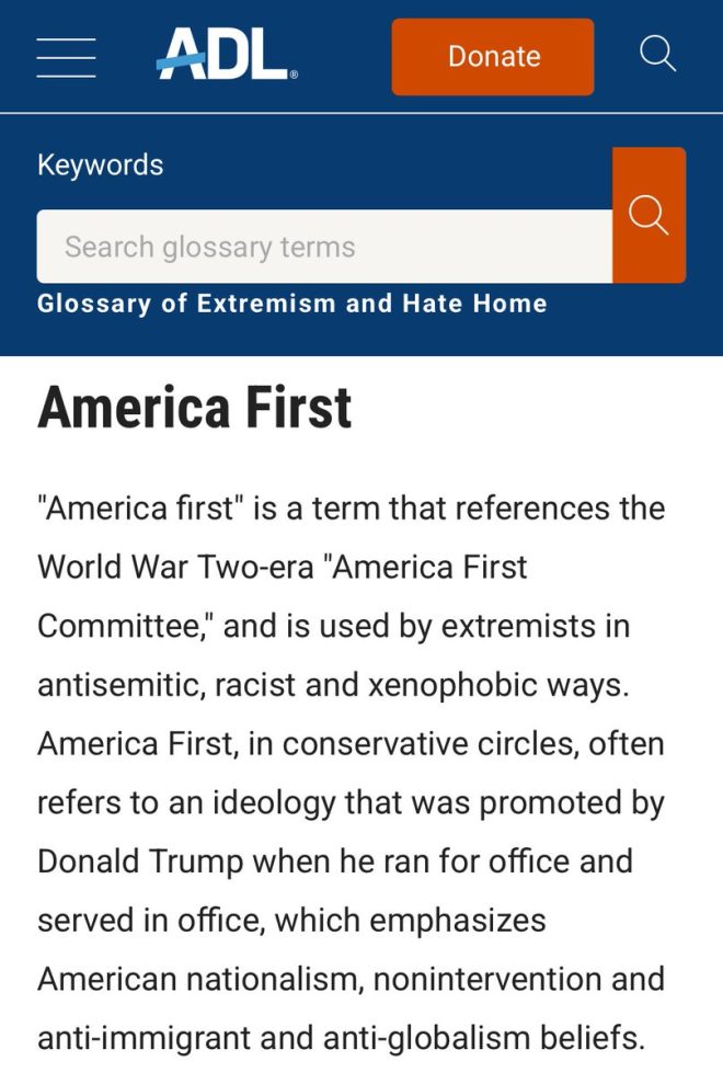 ADL Labels 'America First' Extremist: A New Controversy? — extremism in America, anti-American organizations, patriotism and extremism 2025