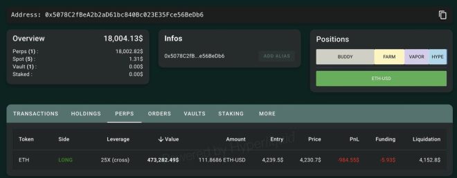 BREAKING: Bitcoin Whale's Bold ETH Bet Sparks Debate! —  40x Bitcoin trader news, Ethereum long position analysis, crypto liquidation price update