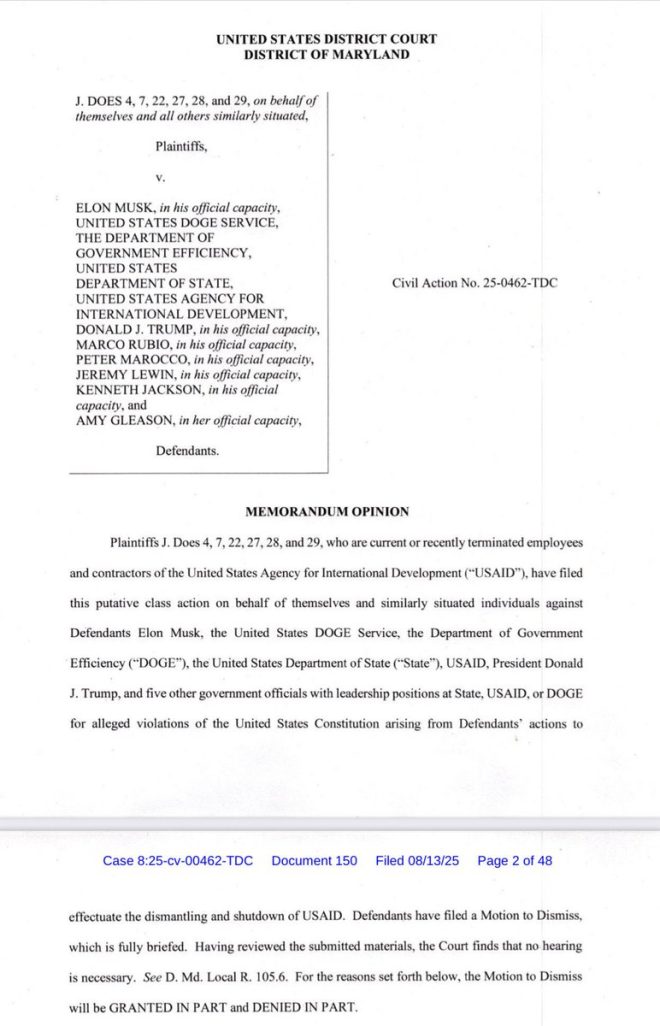 BREAKING: Court Rejects Trump Admin's Dismissal Bid!
Major Victory in USAID Class Action Sparks Controversy! — class action lawsuit victory, USAID funding restoration, Trump administration legal defeat