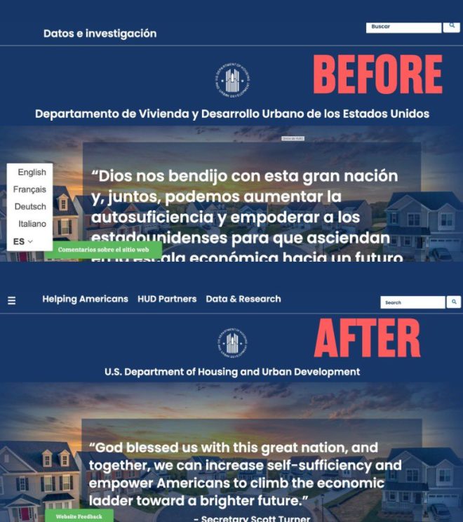 BREAKING: HUD Mandates ENGLISH ONLY—Is This Un-American? —  English language policy HUD, Federal services English requirement, Multilingual support elimination 2025
