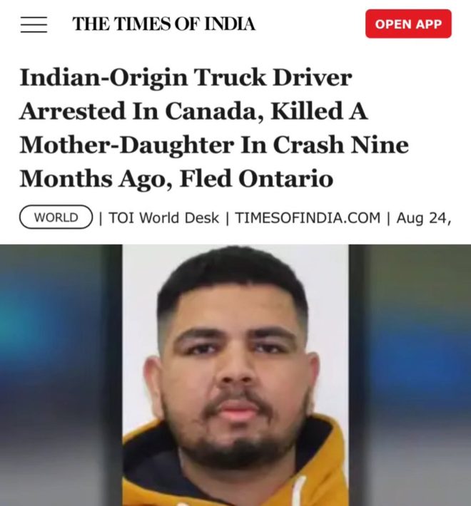 BREAKING: Immigrant Trucker Arrested in Fatal Crash Scandal! — Indian truck driver arrest news, Canada road safety incidents 2025, immigrant driver crash charges