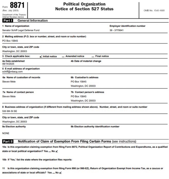 🚨 BREAKING: Schiff's Legal Fund Sparks Outrage! —  Adam Schiff legal fund, Schiff scandal updates, political drama 2025