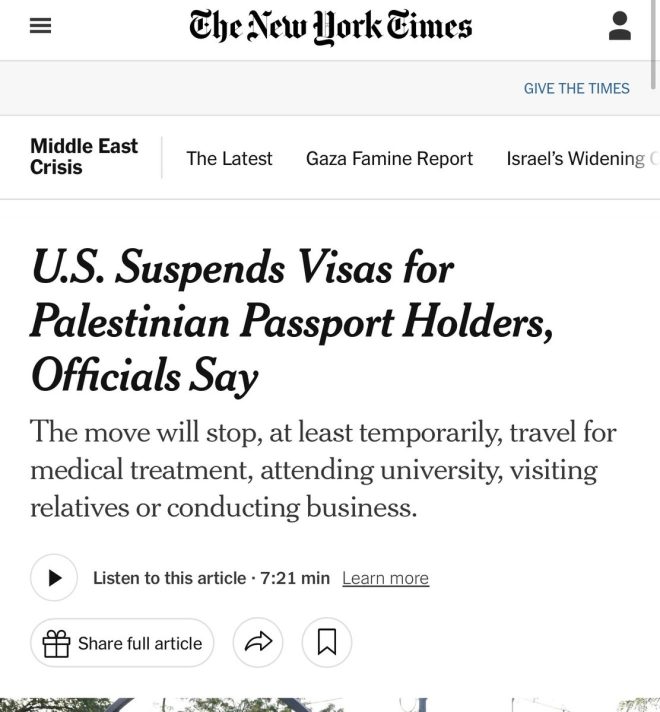 BREAKING: State Department Issuing Visas to Gazans and Palestinian Terrorists - Should All Visas be Ended Forever? — visa scandal, Palestinian extremists, State Department controversy