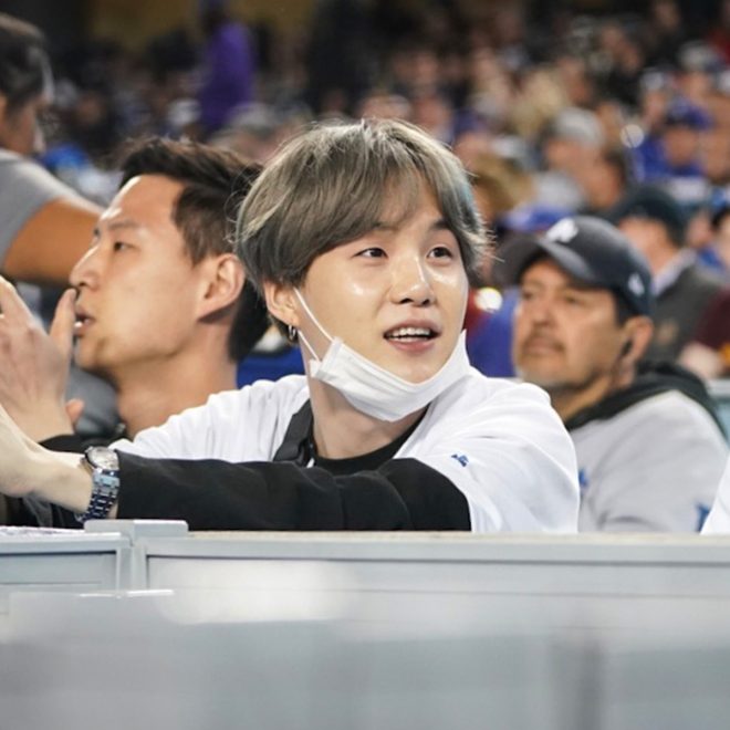 BTS Star Suga Sparks Dodgers Game Controversy Again! —  BTS Dodgers Game Highlights, Suga Front Row Experience, K-Pop Celebrities at Sports Events