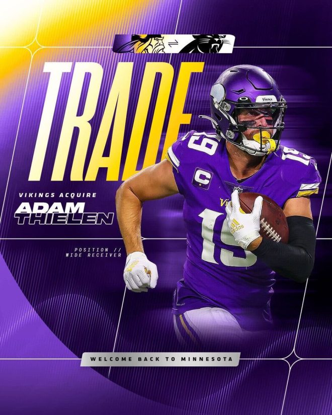 "Back Where He Belongs! Vikings Make Controversial Trade for Star Receiver" — Adam Thielen trade, Minnesota Vikings roster, NFL trade agreement