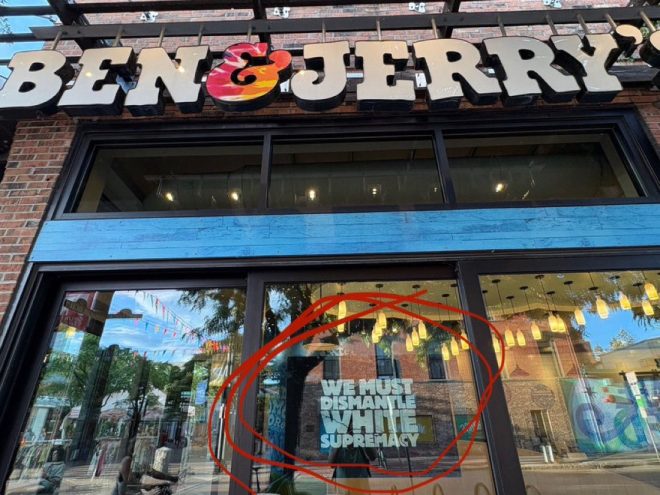 Ben & Jerry's Sparks Outrage with Bold Anti-Racism Sign! — ice cream social justice, Burlington Vermont protests, corporate activism backlash