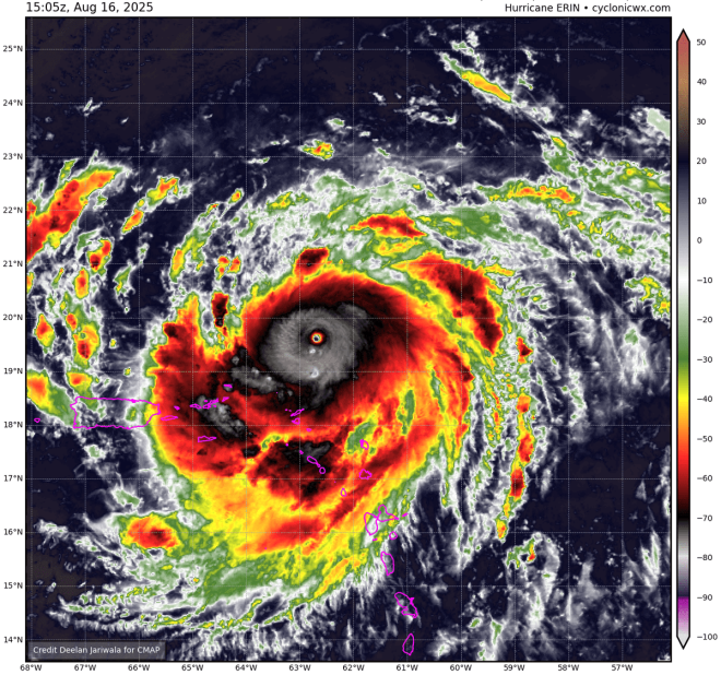 Breaking: Category 5 Hurricane Erin Shocks Experts! — Hurricane Erin update, Category 5 hurricane forecast, Leeward Islands storm news