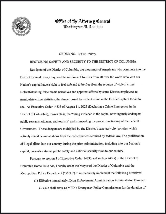 Breaking: D.C. Loses Sanctuary Status—Federal Control Now! —  sanctuary city policies, federal control of Washington D.C., immigration enforcement reforms 2025