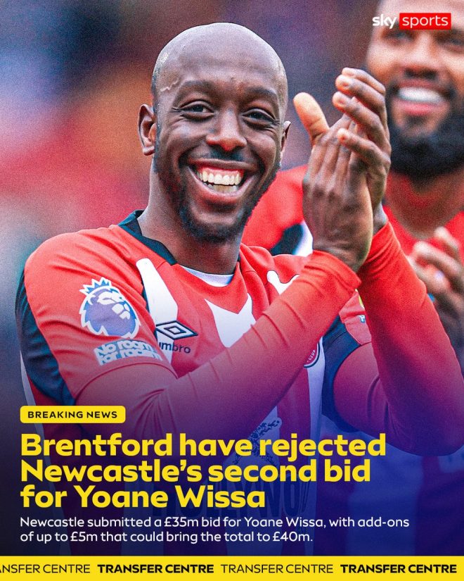 Brentford Snubs Newcastle's Bold Move for Wissa! —  Brentford transfer news, Newcastle United bid updates, Yoane Wissa latest news