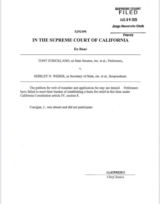 California Court's Shocking Ruling: GOP's Redistricting Hope Dashed! —  California Redistricting Update, Supreme Court Ruling News, GOP Intervention Denied