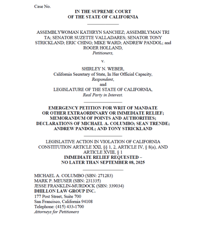 Californians Sue Newsom: Is Democracy Under Siege? —  lawsuit against California governor, unconstitutional government actions California, civil rights legal action 2025