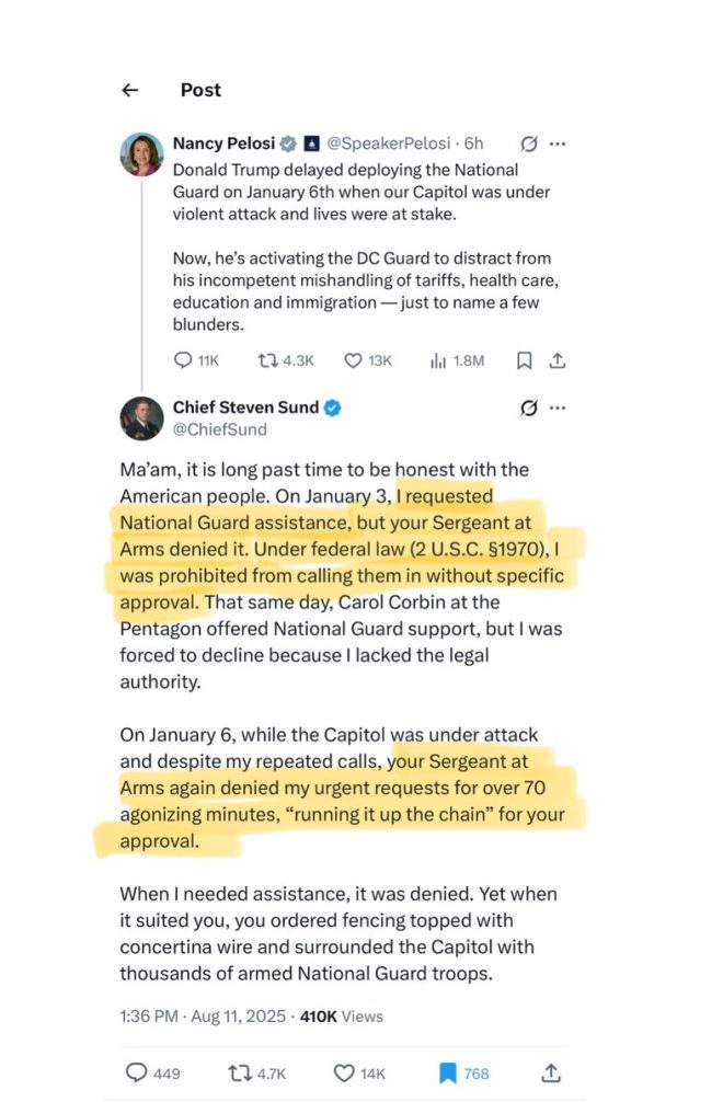 Capitol Chief RATIOES Pelosi: Who Really Denied Guard? — National Guard deployment controversy, Capitol Police Chief Steven Sund, Nancy Pelosi January 6 response