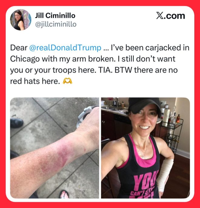 Carjacked Dem Breaks Arm, Blames Trump Instead of Criminals — Chicago crime news, Democrat virtue signaling, 2025 political controversies