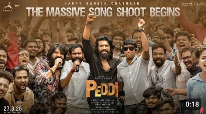 "Controversial PEDDI Takes India by Storm at #3 - Massive Intro Song Feast Sparks Debate 🔥🥁 @AlwaysRamCharan @PeddiMovieOffl" — Ram Charan, Peddi Movie, Intro Song Festival